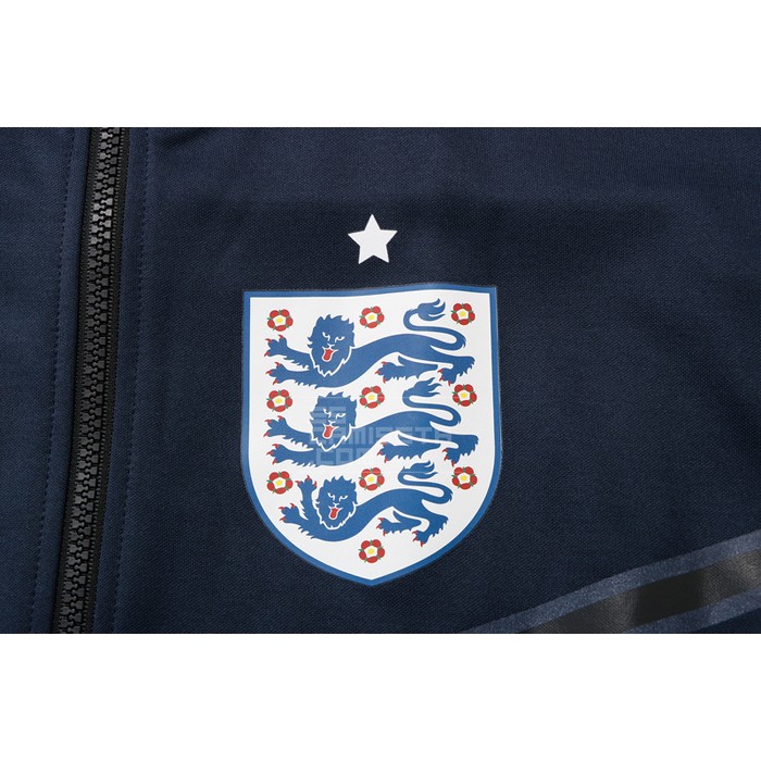 Chaqueta con Capucha del Inglaterra 22-23 Azul - Haga un click en la imagen para cerrar